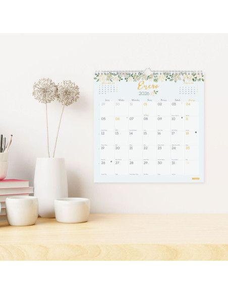 CALENDARIO FINOCAM 2026 PARED DESIGN ESCRIBIR 30X30CM