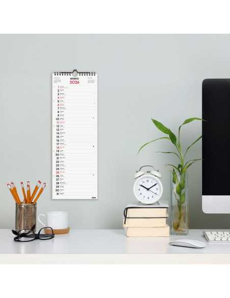 CALENDARIO FINOCAM 2026 PARED ESCRIBIR LARGO L 15,5X43CM