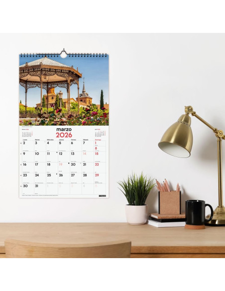 CALENDARIO FINOCAM 2026 PARED ESPIRAL 25X40CM CIUDADES