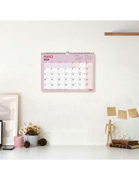 CALENDARIO FINOCAM 2026 PARED GRAFIK ESCRIBIR A4 30X21CM