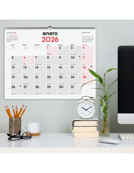 CALENDARIO FINOCAM 2026 PARED MIXTO XL 2026 54X42CM