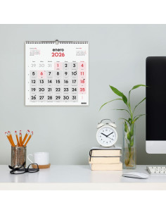 CALENDARIO FINOCAM 2026 PARED NUMEROS GRANDES 30X30CM