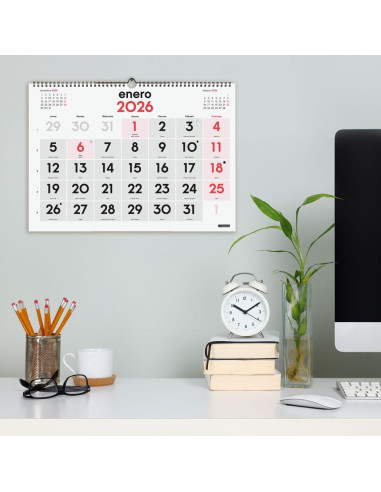 CALENDARIO FINOCAM 2026 PARED NUMEROS GRANDES L 43X31CM