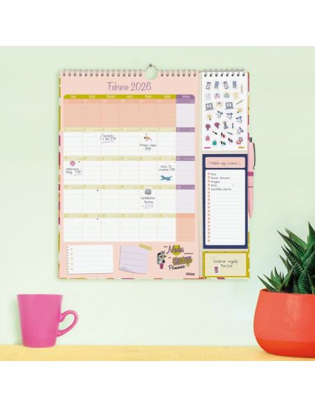 CALENDARIO FINOCAM 2026 PARED TALKUAL ESCRIBIR PLUS 21.5X32.5CM