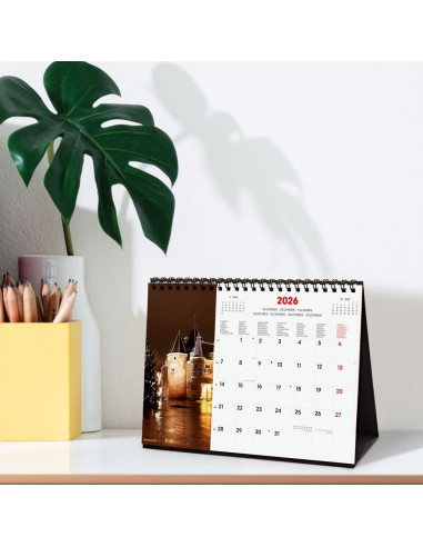 CALENDARIO FINOCAM 2026 SOBREMESA AMSTERDAM INTL 21X15CM
