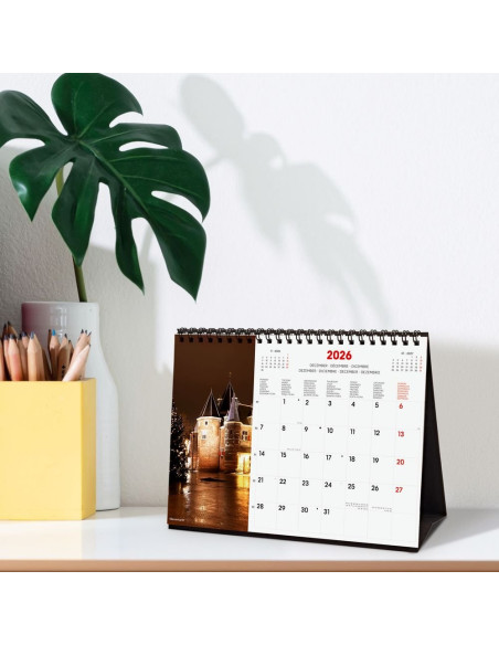 CALENDARIO FINOCAM 2026 SOBREMESA AMSTERDAM INTL 21X15CM