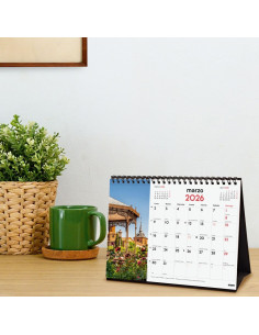 CALENDARIO FINOCAM 2026 SOBREMESA CIUDADES 21X15CM