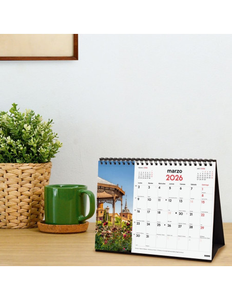 CALENDARIO FINOCAM 2026 SOBREMESA CIUDADES 21X15CM