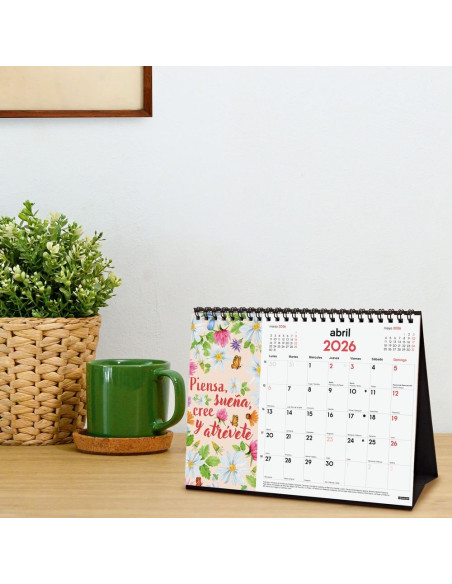 CALENDARIO FINOCAM 2026 SOBREMESA FRASES MOTIVADORAS 21X15CM