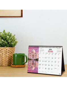CALENDARIO FINOCAM 2026 SOBREMESA MARAVILLAS MUNDO 21X15CM