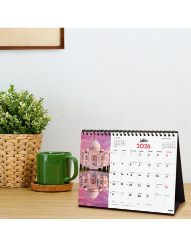CALENDARIO FINOCAM 2026 SOBREMESA MARAVILLAS MUNDO 21X15CM