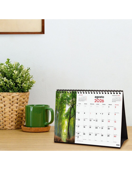 CALENDARIO FINOCAM 2026 SOBREMESA NATURALEZA 21X15CM