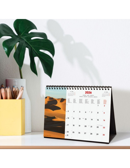 CALENDARIO FINOCAM 2026 SOBREMESA NATURE INTL 21X15CM