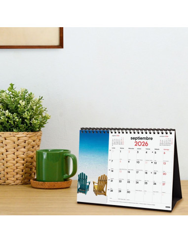 CALENDARIO FINOCAM 2026 SOBREMESA PAISAJES PARADISIACOS 21X15CM