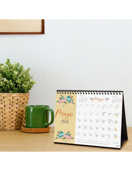 CALENDARIO FINOCAM 2026 SOBREMESA THE FLOWER JOURNAL 21X15CM
