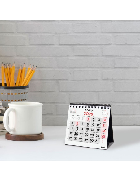 CALENDARIO FINOCAM 2026 SOBREMESA NUMEROS GRANDES XXS 11X10CM