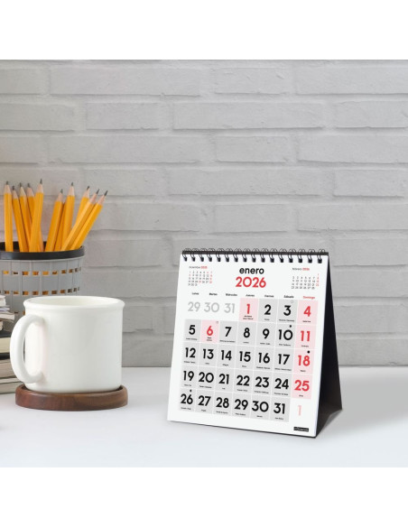 CALENDARIO FINOCAM 2026 SOBREMESA NUMEROS GRANDES XS 14X15CM