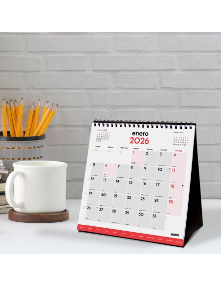 CALENDARIO FINOCAM 2026 SOBREMESA ESCRIBIR PESTAÑAS S 19X19CM