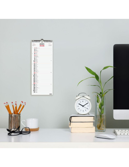 CALENDARIO FINOCAM 2026 PARED ESCRIBIR LARGO M 13X33CM