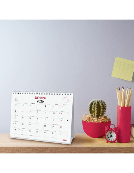 CALENDARIO FINOCAM 2026 SOBREMESA CHIC ESCRIBIR BLANCO 21X15CM