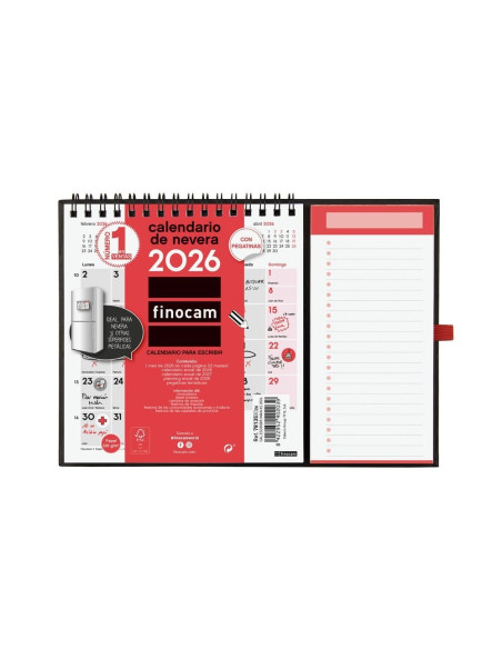 CALENDARIO FINOCAM 2026 ESCRIBIR IMAN XS 14X15CM