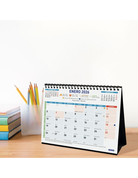 CALENDARIO FINOCAM 2026 SOBREMESA COLOR ESCRIBIR S 21X15CM