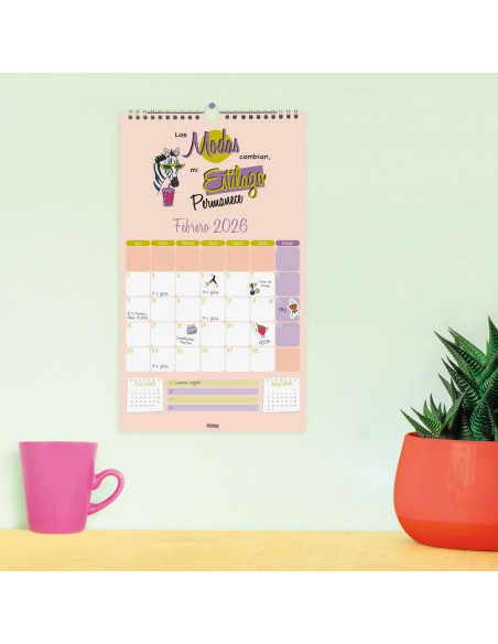 CALENDARIO FINOCAM 2026 PARED TALKUAL ESCRIBIR BASIC 21X36CM