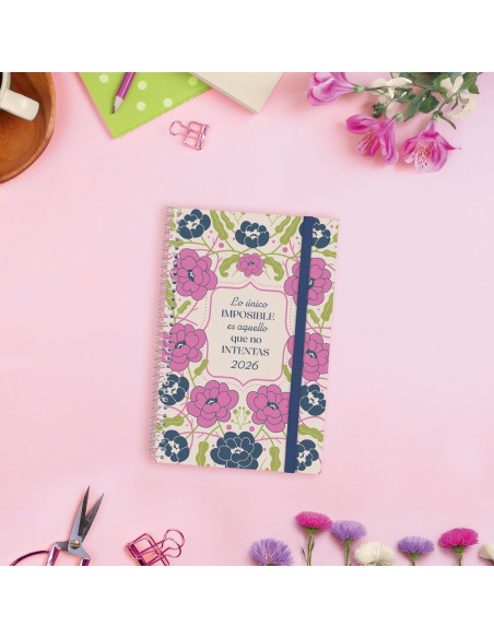 AGENDA ANUAL ESPIRAL FINOCAM 2026 DESIGN COL,E5 SEMANA VISTA HORIZONTAL IMPOSIBLE