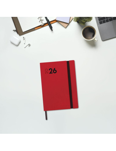 AGENDA ANUAL FINOCAM 2026 MARA Y4 SEMANA VISTA VERTICAL ROJO