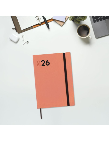 AGENDA ANUAL FINOCAM 2026 MARA Y10 DÍA PÁGINA CORAL