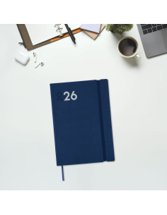 AGENDA ANUAL FINOCAM 2026 MARA Y10 DÍA PÁGINA AZUL
