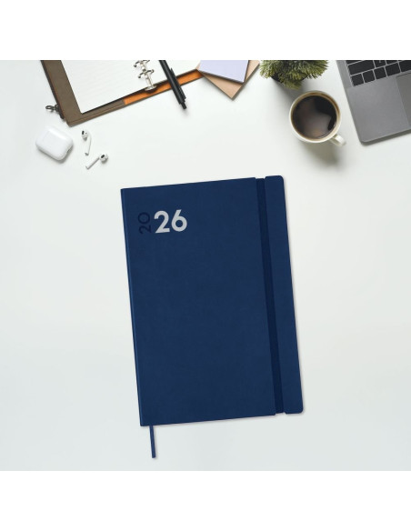 AGENDA ANUAL FINOCAM 2026 MARA Y11 DÍA PÁGINA AZUL