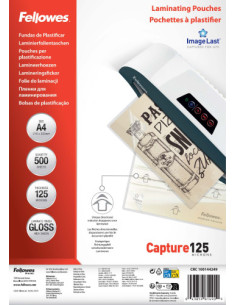 PACK 500 FUNDAS PLASTIFICAR 125 MICRAS BRILLO A4 (216X303...