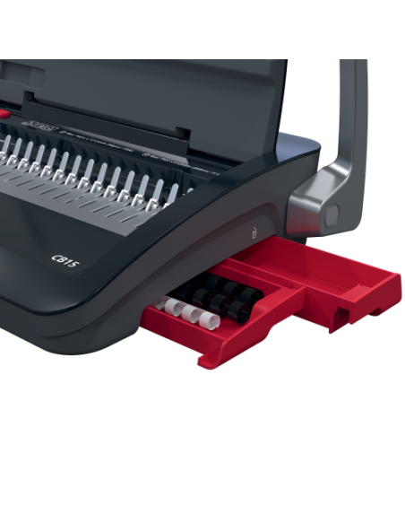 ENCUADERNADORA CANUTILLO CB15 COLOR NEGRO / PLATEADO GBC 4410061