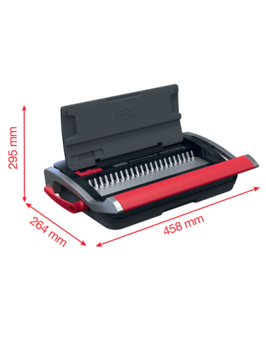 ENCUADERNADORA CANUTILLO CB15 COLOR NEGRO /...