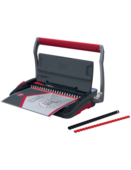 ENCUADERNADORA CANUTILLO CB15 COLOR NEGRO / PLATEADO GBC 4410061