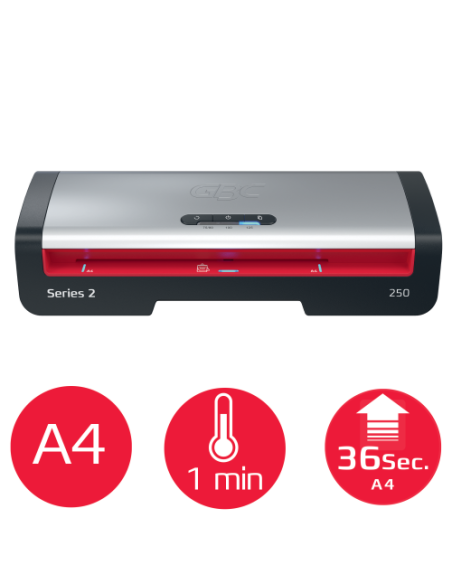 PLASTIFICADORA MODELO 250 DIN A4 COLOR PLATA GBC 4410070EU