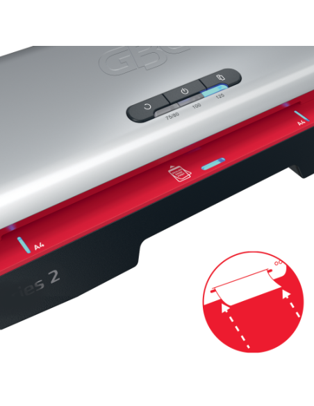 PLASTIFICADORA MODELO 250 DIN A4 COLOR PLATA GBC 4410070EU