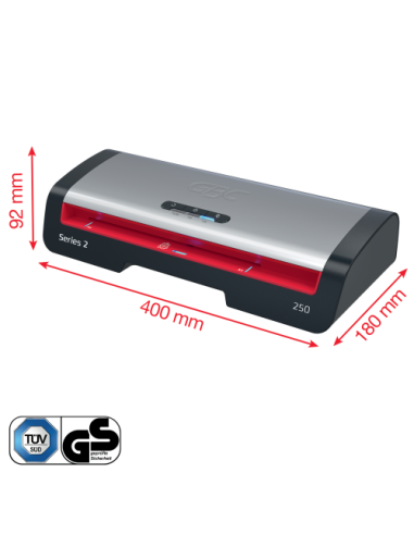 PLASTIFICADORA MODELO 250 DIN A4 COLOR PLATA...