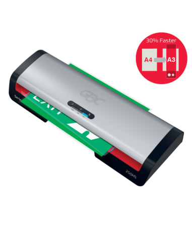 PLASTIFICADORA MODELO 250HS DIN A3 COLOR PLATA...