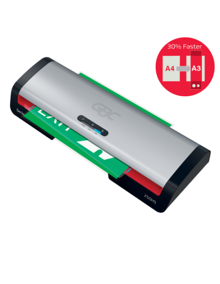 PLASTIFICADORA MODELO 250HS DIN A3 COLOR PLATA GBC 4410071EU