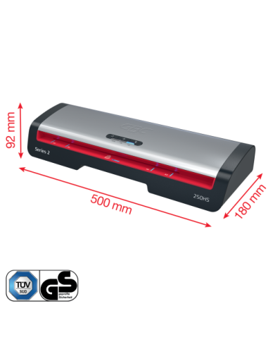 PLASTIFICADORA MODELO 250HS DIN A3 COLOR PLATA...