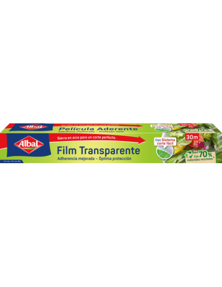 ROLLO FILM TRANSPARENTE ALBAL 30 M CORTE SIERRA COFRESCO CF6775790
