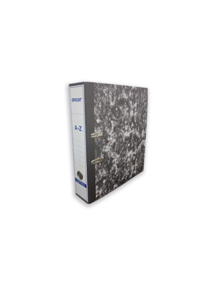 ARCHIVADOR JASPEADO A-Z FOLIO CON RADO NEGRO ANCOR 002089