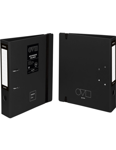 ARCHIVADOR A4 65MM EN POLYFOAM UNEQUAL MINIMAL NEGRO GRAFOPLAS 17262810