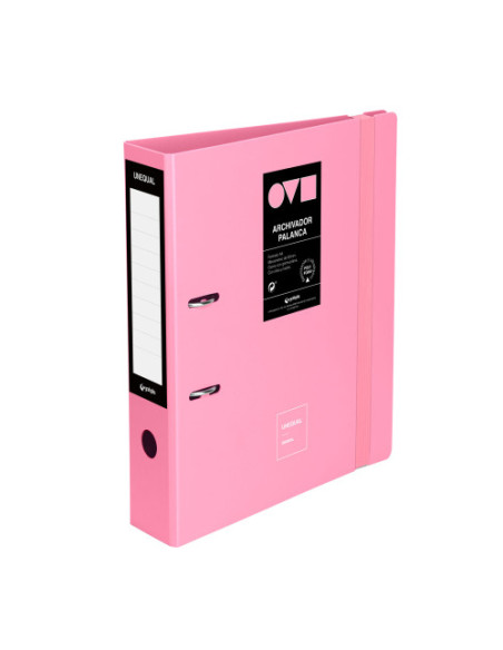 ARCHIVADOR A4 65MM EN POLYFOAM UNEQUAL MINIMAL ROSA GRAFOPLAS 17262853