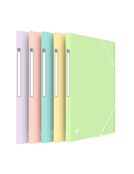 CARPETA DE GOMAS CON SOLAPAS OXFORD URBAN TP A4+ - SURTIDO PASTEL OXFORD 400187619