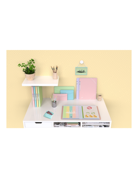 CARPETA DE GOMAS CON SOLAPAS OXFORD URBAN TP A4+ - SURTIDO PASTEL OXFORD 400187619