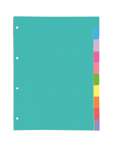 SEPARADORES CARTULINA STRONGLINE A4 10 POSICIONES - 10... 2