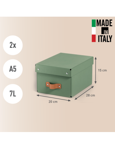 PACK 2 CAJAS DE ALMACENAMIENTO CARTÓN PEQUEÑA...
